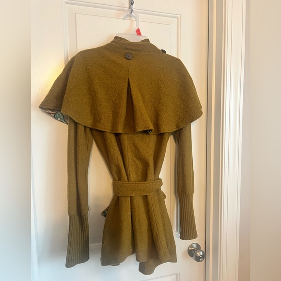 Anthropologie Sparrow Wool Cape Cardigan Coat | M - Picture 7 of 13